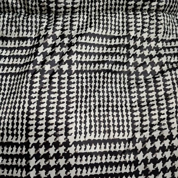 Lisa Rinna Collection 1X Puffer Coat Houndstooth Black/White Detachable Hood - Picture 5 of 12
